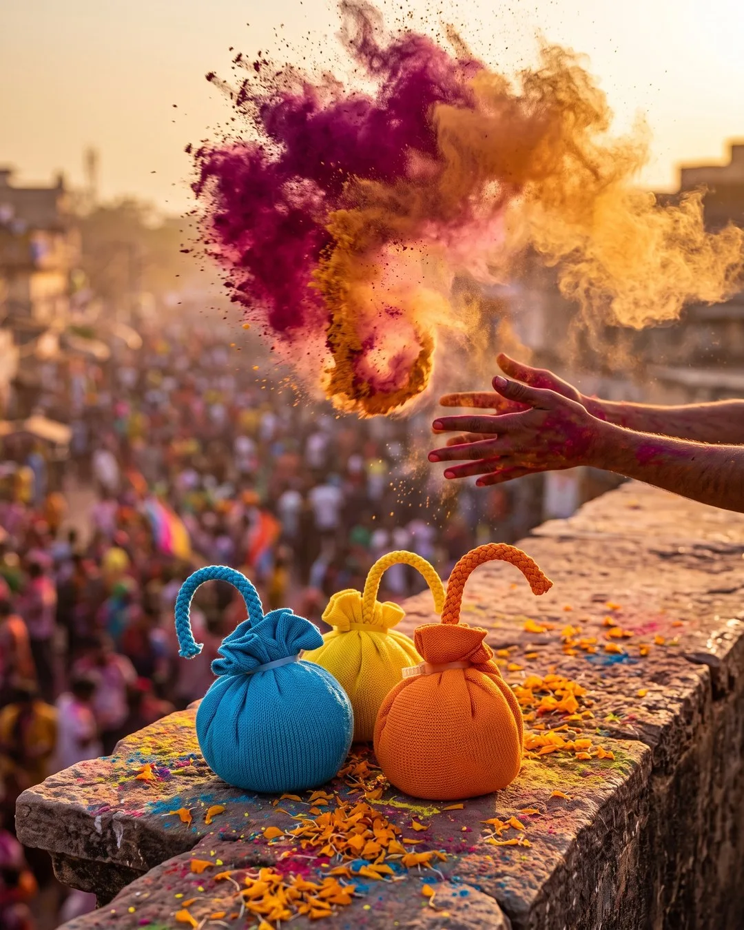 Gulal Colour Bombs and Cylinders for UAE Events