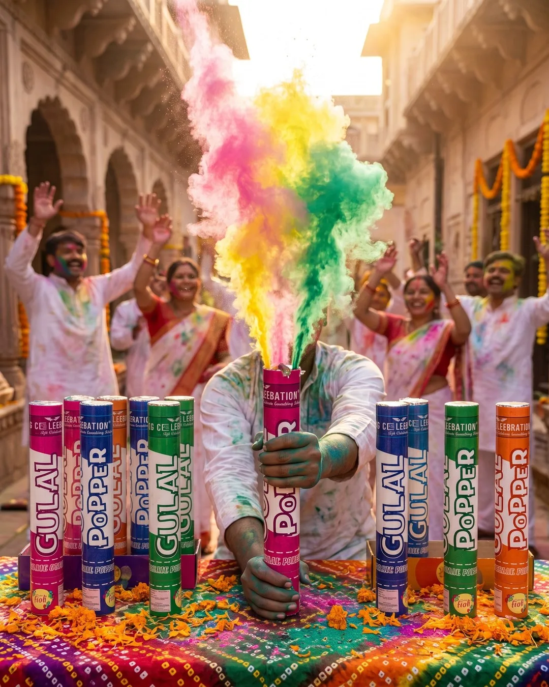 Shree Gulal Popper Party Cannon Holi — Shaktirang, Hathras