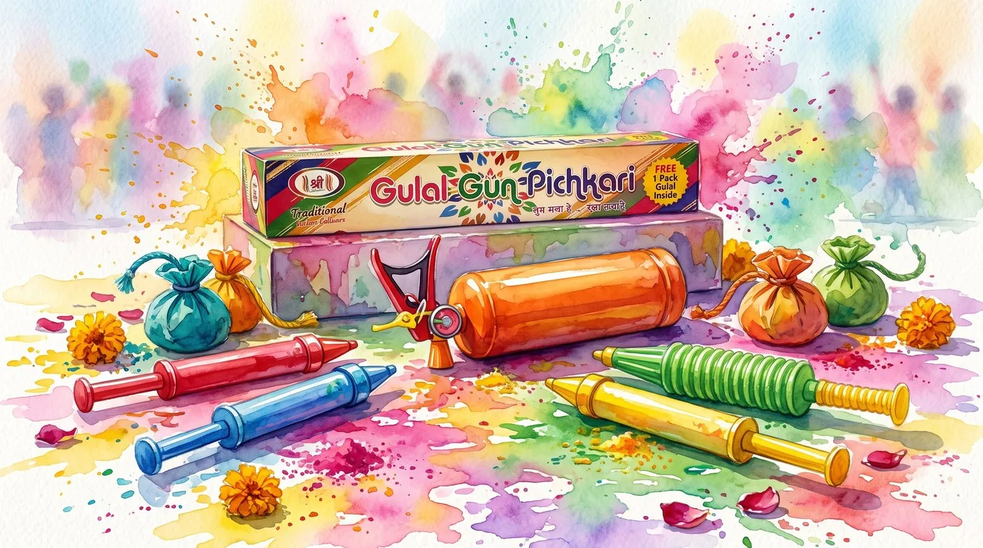 Shree Gulal Gun Pichkari & Holi Accessories — Shaktirang, Hathras