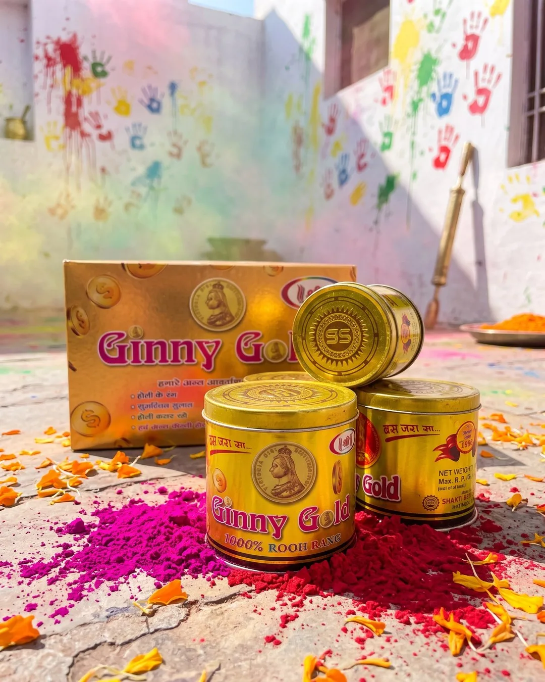 Ginny Gold Tin Dibbi 1000% Rooh Rang — Shaktirang, Hathras