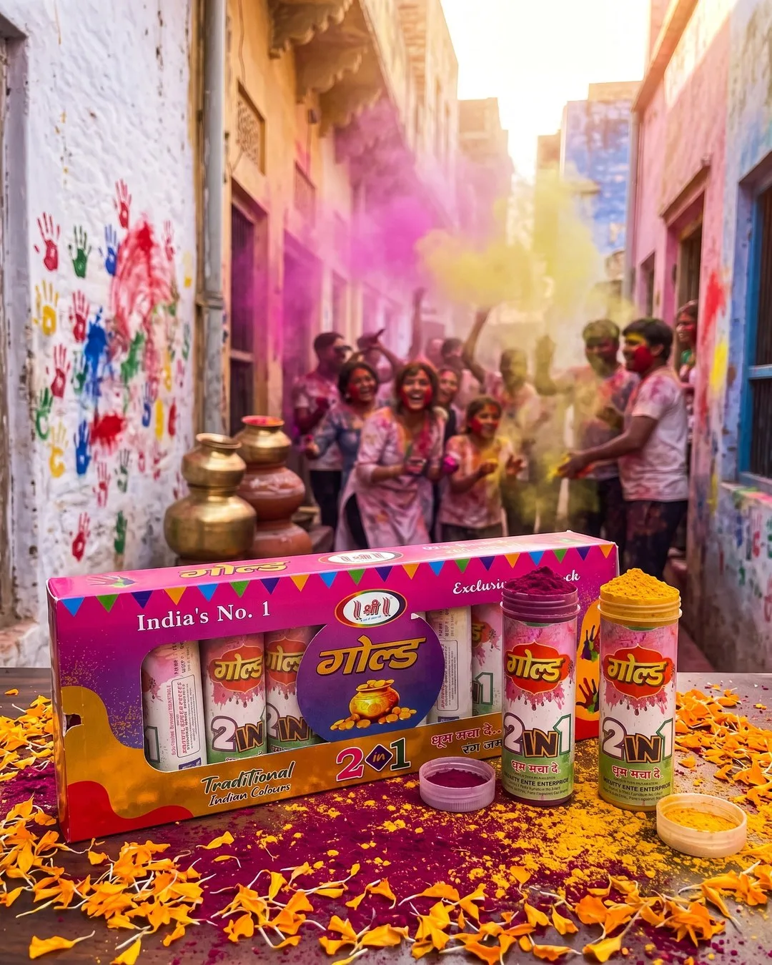Custom private label Holi color powder for US brands