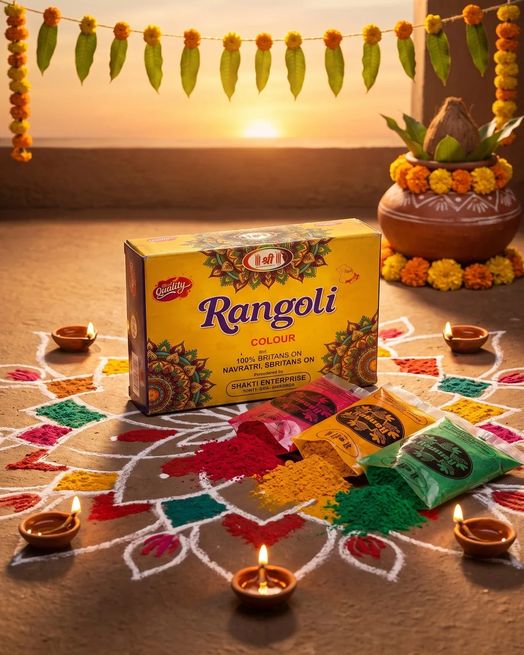 Shree Rangoli 50g Box — Shaktirang, Hathras